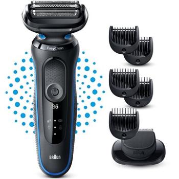 Braun Series 5 51-B1500s Elektrický Holiaci Strojček so zastrihávačom fúzov, Modrý (4210201432715)