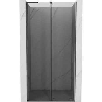 MEXEN/S - Velar L posuvné sprchové dvere 110 cm, grafit, grafit kartáčovaná 871-110-003-41-66