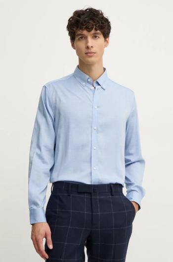 Košeľa Sisley pánska, regular, s golierom button-down, 5SEQSQ049