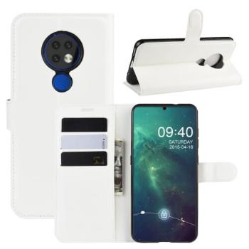 LITCHI Peňaženkové puzdro Nokia 6.2  / Nokia 7.2  biele