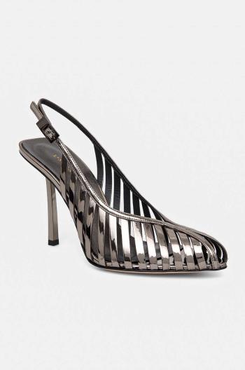 Lodičky Le Silla Chanel Cage strieborná farba, 3402C090BMPPMRA922