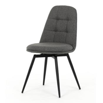 Jedálenská stolička Autronic 45x86 cm sivá látka DCL-V2040 GREY2