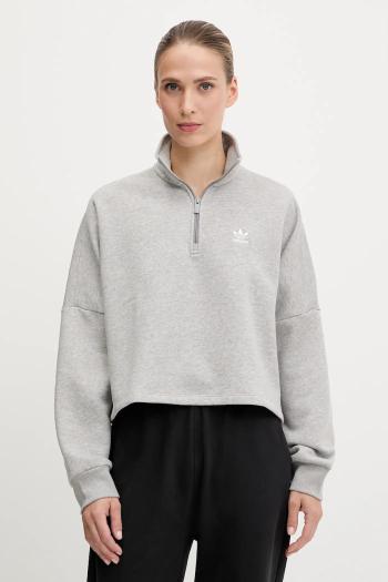 Mikina adidas Originals Essential šedá farba, melanžová, IY4979