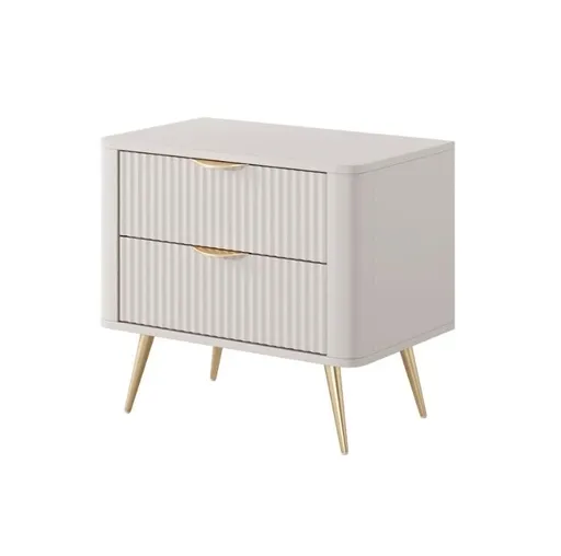 ArtLas Nočný stolík LINA 2S | béžová