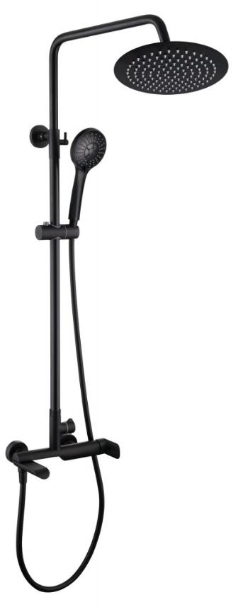 Rubineta Sprchový set s pákovou baterií ULTRA-10 OLO BLACK, černá OLBA625123