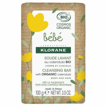 Klorane Jemné mydlo s bio nechtíkom Bébé (Cleansing Bar) 100 g