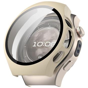 PC FULL COVER Plastový kryt so sklom pre Huawei Watch 5 42mm IVORY