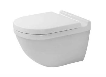 DURAVIT - Starck 3 Závesné WC s doskou SoftClose, Rimless, s WonderGliss, biela 45270900A11