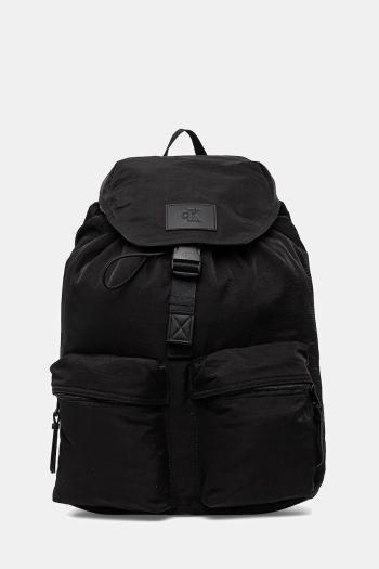 Ruksak Calvin Klein Jeans pánsky, čierna farba, veľký, jednofarebný, LV04G3085G