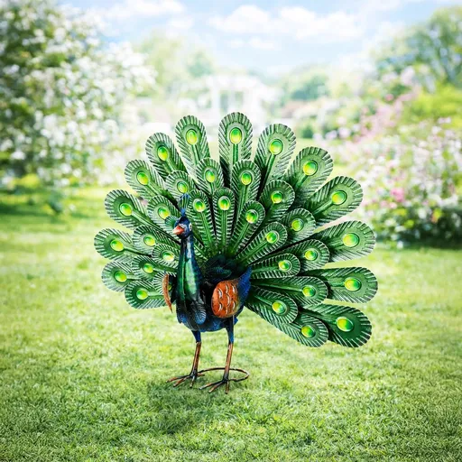 Gilde Zahradní dekorace Páv, 51 cm