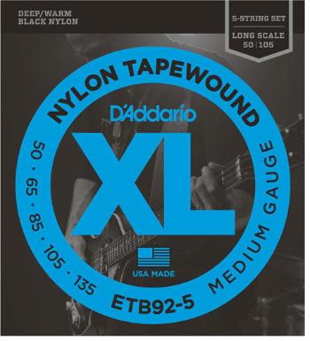 D'Addario ETB92 5 Struny pre 5-strunovú basgitaru