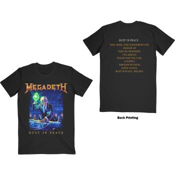 Megadeth tričko Rust In Peace Tracklist  one_size