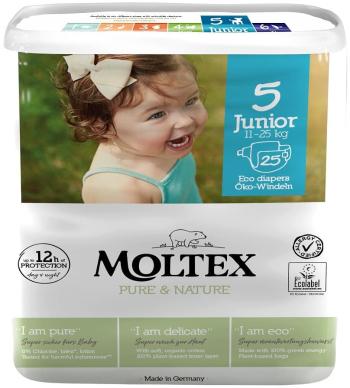 MOLTEX Plienky Pure & Nature Junior (11–25kg) 25 ks