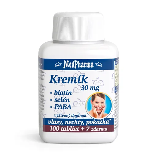 MedPharma Kremík 30 mg + Biotín + Selén + Paba 107 tabliet