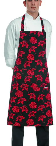 EGOCHEF Kuchárska zástera ku krku EGOchef s vreckom - ibištek