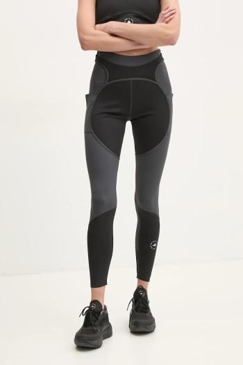Tréningové legíny adidas by Stella McCartney Two-Tone čierna farba, vzorované, JM0302
