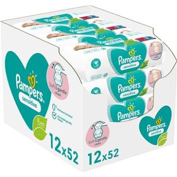 PAMPERS vlhčené obrúsky Sensitive 12× 52 ks (8001841041483)