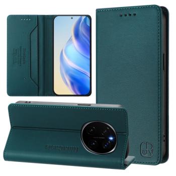RINA Zaklápacie puzdro pre Honor Magic7 Pro 5G tmavozelené