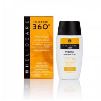 Heliocare Emulzia na opaľovanie s minerálnymi filtrami vhodná pre intolerantnú pokožku SPF 50 360° ( Mineral Tolerance Fluid) 50 ml