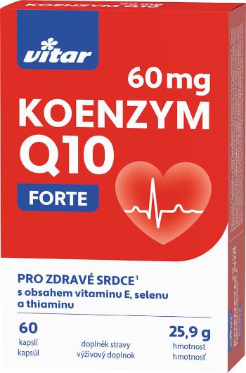 VITAR Koenzým Q10 60 mg + E + Se + thiamin 60 kapsúl