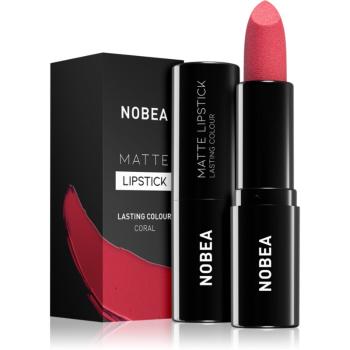 NOBEA Day-to-Day Matte Lipstick matný rúž odtieň Coral #M17 3 g