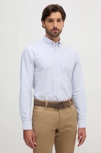 Bavlnená košeľa BOSS pánska, slim, s golierom button-down, 50520275