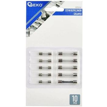 Geko súprava sklenených poistiek 10 ks (G03616)