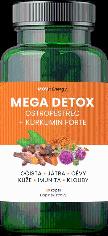 MOVIT ENERGY Mega Detox Pestrec + Kurkumín FORTE 60 kapslí