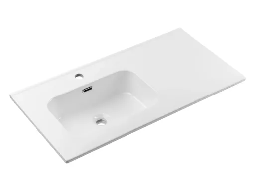 ArtCom Keramické umývadlo GO2 90 L | biely lesk 90 cm