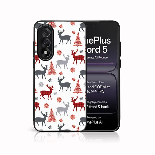 MY ART Kryt s vianočným dizajnom OnePlus Nord 5 5G DEER (068)