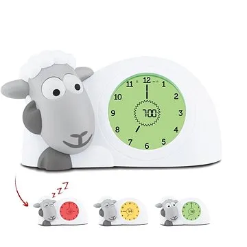 ZAZU – Ovečka SAM sivá – tréningový budík s nočným svetlom (680569805577)