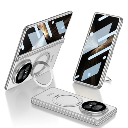 GKK ROTATE Ochranný kryt so stojanom Honor Magic V5 strieborný