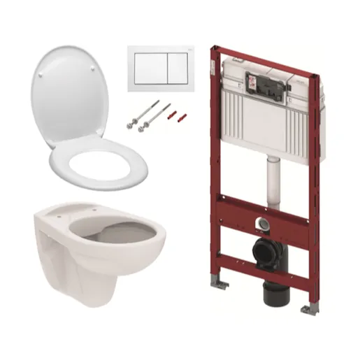 Cenovo zvýhodnený závesný WC set TECE do ľahkých stien / predstenová montáž + WC S-Line S-line Pre KMPLSIKOTS