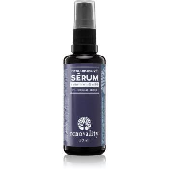 Renovality Original Series Hyalurónové sérum s vitamínom C a B3 pleťové sérum pre všetky typy pleti 50 ml