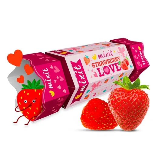 MIXIT Cukríky celých chrumkavých jahôd 90 g