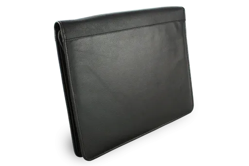 Čierna kožená zipsová spisovka A4 119-0325-60﻿