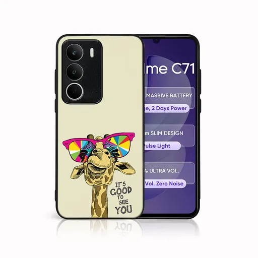 MY ART Ochranný kryt pre Realme C71 GIRAFFE (180)