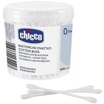 Chicco tyčinky vatové 160 ks (8058664134427)