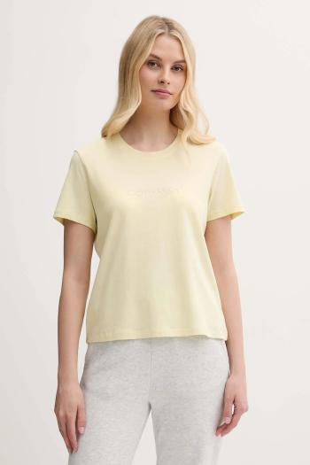 Bavlnené elegantné tričko Calvin Klein Underwear čierna farba, 000QS7328E