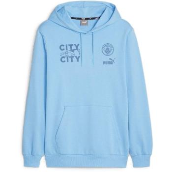 Puma MCFC FTBLCORE GRAPHIC HOODY Férfi pulóver, világoskék, méret