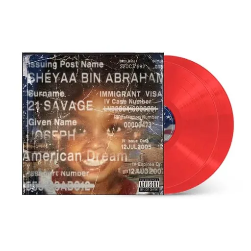 21 Savage: American Dream - Coloured Transparent Red Vinyl: LP