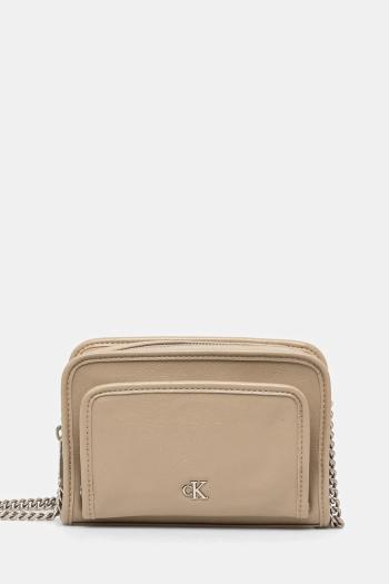 Kabelka Calvin Klein Jeans béžová farba, K60K613047