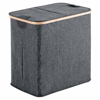 GEDY 133808 Coș de rufe Yoshi 53 x 51 x 34 cm ,bambus, gri