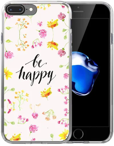 PROTEMIO MY ART kryt Apple iPhone 7 Plus / 8 Plus BE HAPPY (019)