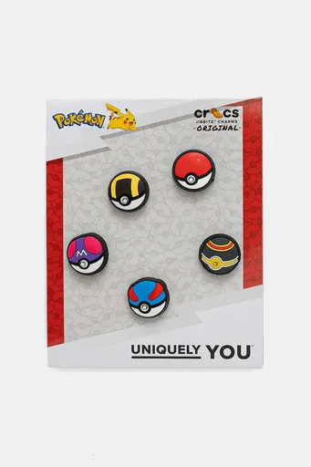 Odznaky na topánky Crocs Poke Ball 5-pak