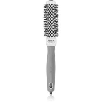 Olivia Garden Expert Shine Wavy Bristles White&Grey kefa na vlasy průměr 25 mm 1 ks