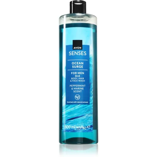 Avon Senses Ocean Surge sprchový gél pre mužov 3v1 500 ml