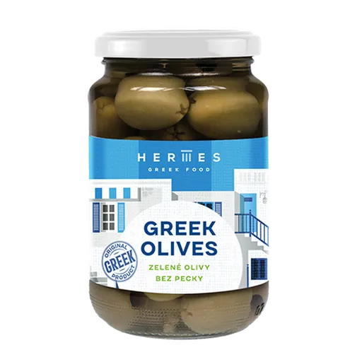 HERMES Zelené olivy bez kôstky 170 g
