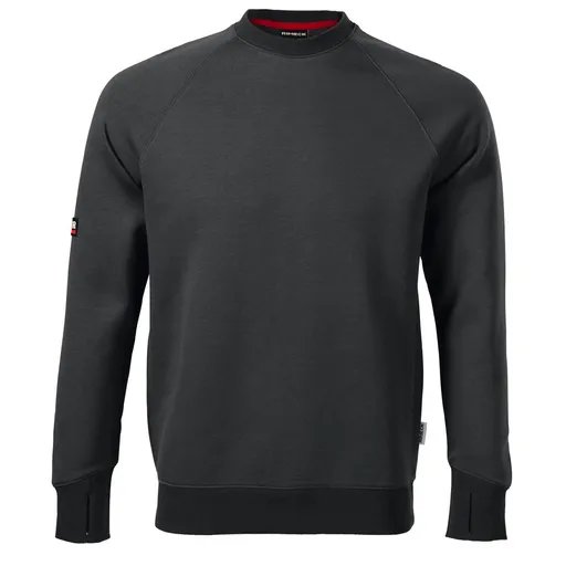 MALFINI Pánska mikina cez hlavu Vertex - Ebony gray | 4XL