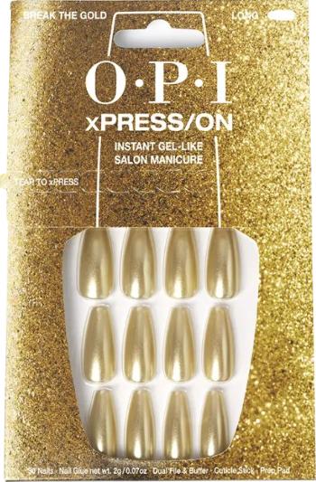 OPI Gélové nechty xPRESS/ON (Press-On Nails - Break The Gold)